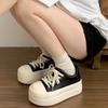 Fashion Height Increasing Thick Women Shoes 2025 Spring New Fashion Commuting Retro Casual Sports Board Shoes Women Sneakers