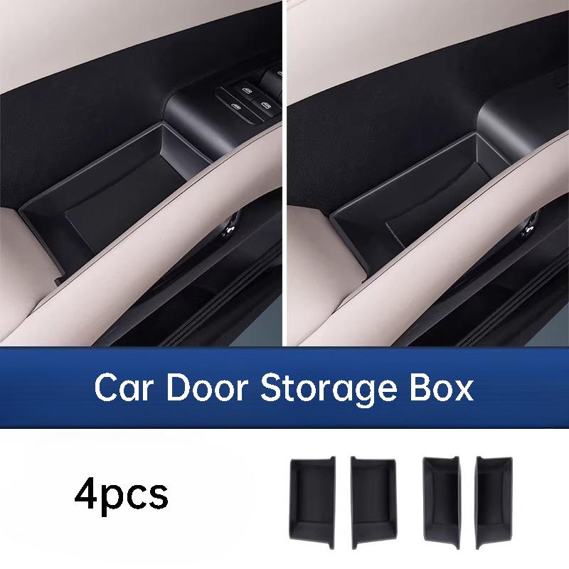 For BYD Atto 3 Yuan Plus ADAS Smart Driving Edition Car Door Handle Storage Box Leather Organizer Tray Interior Accessories