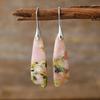 Luxury New Bohemian Emperor Stone Geometric Pendant Earrings Earrings European and American Popular Natural Stone Jewelry