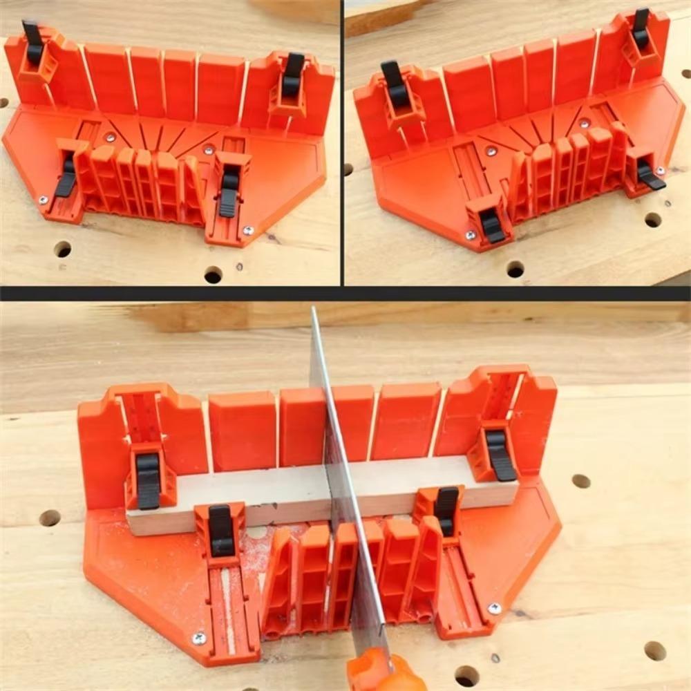 12/14 inch Saw Clamping Box Hand Clamping Diagonal Saw Cabinet Portable Miter Saw Box  Woodworking
