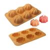 Fall-Themed Silicone Mold Set Pumpkin Acorn Leaf Molds for DIY Baking Crafts Non-Stick Reusable Molds Autumn Decoration Supplies