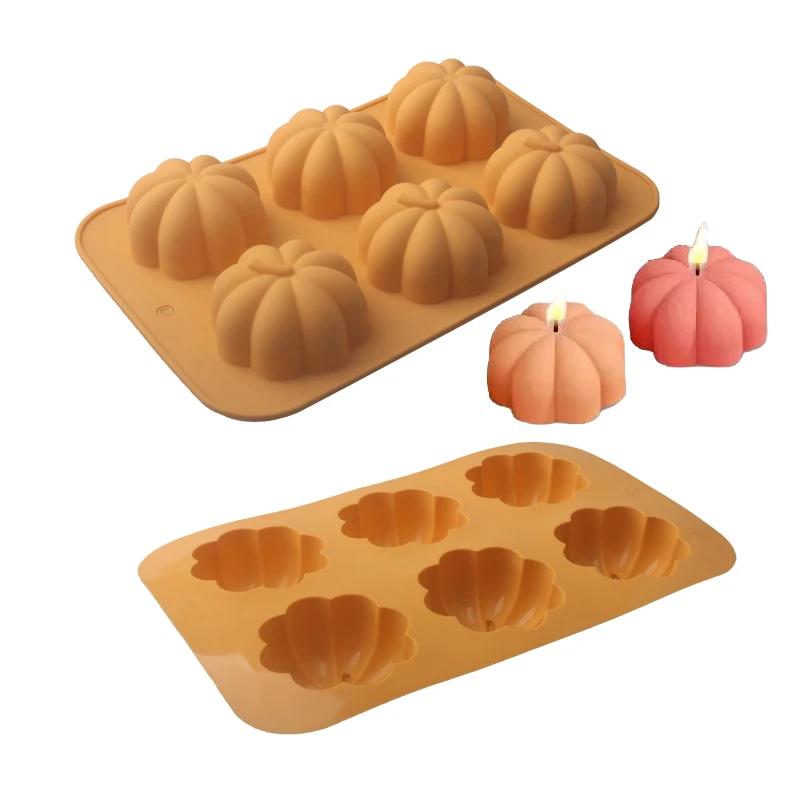 Fall-Themed Silicone Mold Set Pumpkin Acorn Leaf Molds for DIY Baking Crafts Non-Stick Reusable Molds Autumn Decoration Supplies