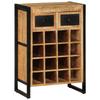 VidaXL Wine Rack for 16 Bottles Solid Mango Wood 338464