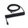 USB Type C Mechanical Keyboard Cable Type C To USB-A Coiled Keyboard Cable  Gaming Keyboard