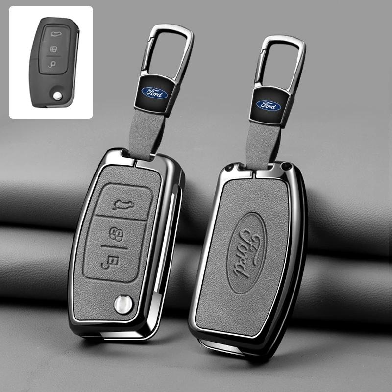 Autoaufkleber Heiß Für Ford Auto Schlüsselanhänger Hülle Schale Für Ford Focus 2 MK2 Fiesta Mondeo Galaxy Falcon Territory Ecosport Kuga Escap