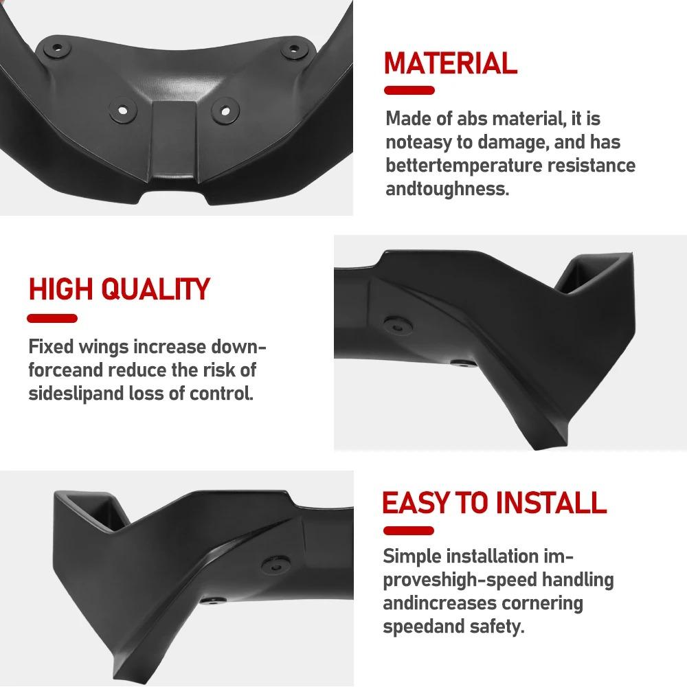 S1000 RR 2018 Motorcycle Aerodynamic Front Wind Wing For BMW S1000RR 2015 2016 2017 2018 Racing Downforce Spoiler Kit S 1000 RR