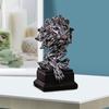 Head Statue, Hand Carved Animal Sculpture, Resin Tabletop Ornament, Decorative Art Figurine for Home