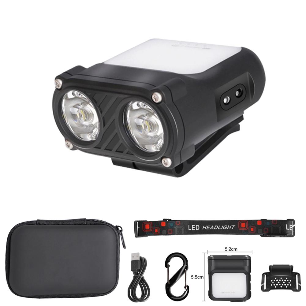 

Светодиодный индукционный налобный фонарь Mini Cap Clip Light 1200Mah Встроенный аккумулятор USB перезаряжаемый налобный фонарь для кемпинга и рыбалки