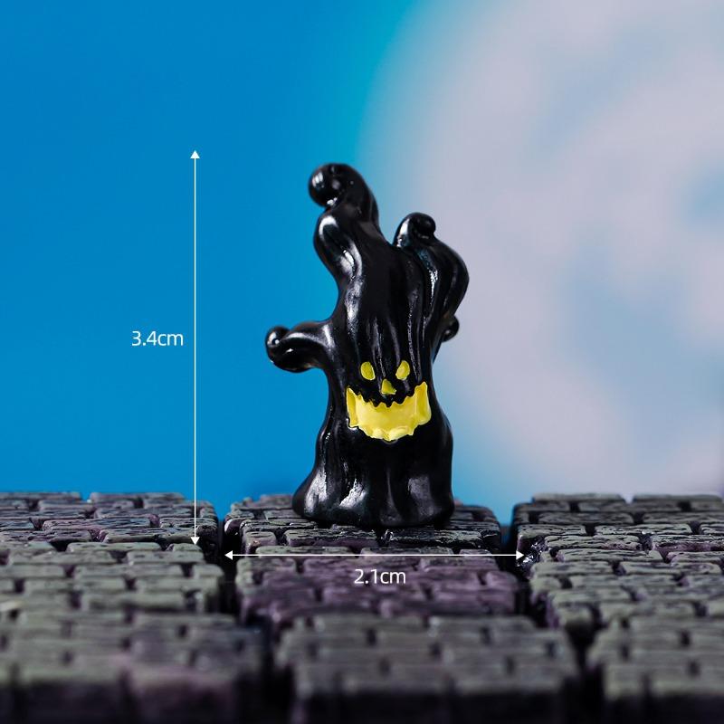 Mikro-Landschaft Halloween Kristallkugel Dekorative Accessoires Gesichtsloses Monster Geist Kürbis Harz Kleine Figur