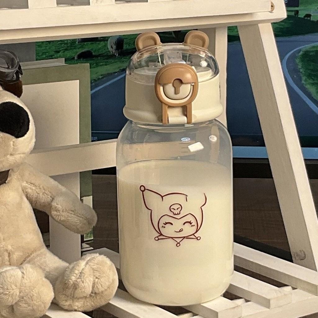 Cute Student Disposable Plastic Cup With Straw For Office And Home Use
