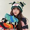 Autumn Winter Cute Ear Beanies Skullies Cap Fashion Women Men Warm Outdoor Unisex Knitted Hat Cold Hats