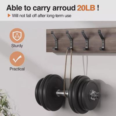 Wall Hook Hat Hanger Strong Load-bearing Rust-Resistant Simple Installation Arc Shaped Design Versatile Use Coat Hook