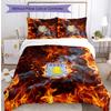 Set Lenzuola Stampato Aston Villa Football 3 Pezzi, Comodo Set Copripiumino per Camera da Letto Amico della Pelle