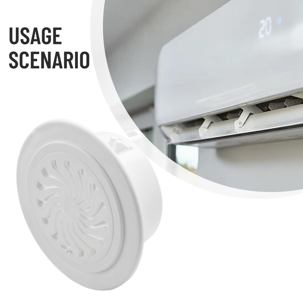 Ventilation Parts Grille Cover 1PC Non toxic White Plastic 40mm 100mm Air Vent Grille Parts For Air Vent Grille