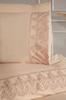 Fidan Duvet Cover Set 6pcs, Duvet Cover 200x220, Bedsheet 240x260 Cotton Fabric, Full Size, Double Size Cappucino