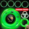 Car Ignition Switch Luminous Sticker Key Decal Sunscreen Car Ignition Key Ring Switch Glow Cover For Auto Motorcycle Accessories