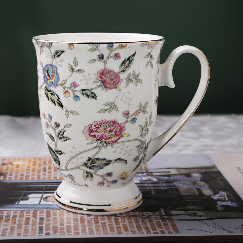 Bone China Coffee Mug Gift Set - Customizable Logo Options, Various Styles
