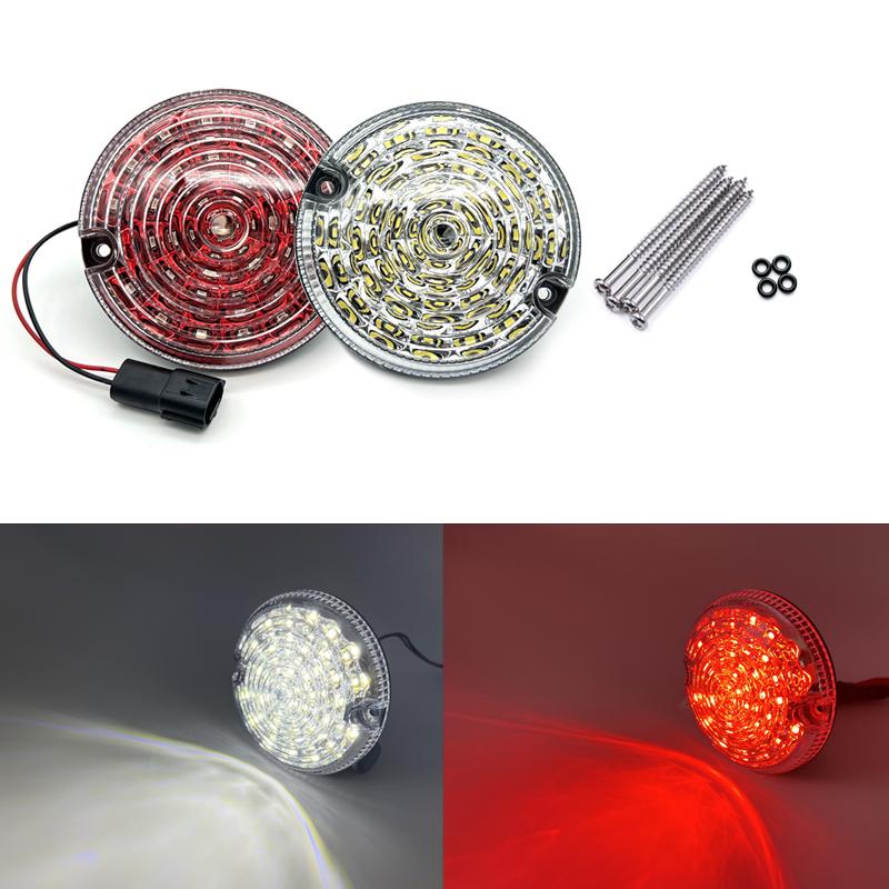 For Land Rover Defender 1983-2016 Colorful Lens LED Update Complete Light Kits Front Rear Indicator Light Tail Lmap Fog Reverse