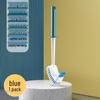 Wall-Mounted Bathroom Toilet Brush Set with Base - No Dead Corner Cleaning Solution