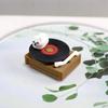 1 Piece Doll House Miniature Record Machine Japanese Style Grocery Retro Record Player Cat Cute Crafts