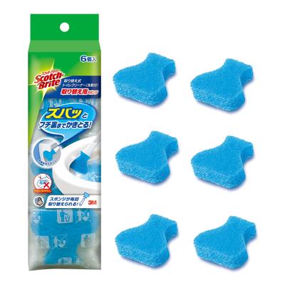 3M Scotch Brite Toilet Cleaner 6 Refills with Detergent T-557-6RF