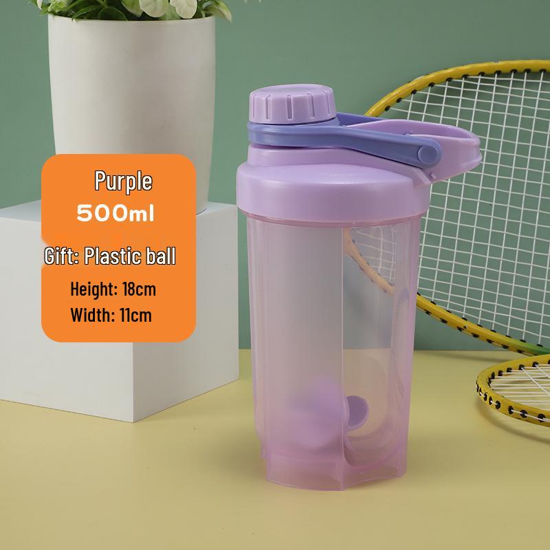 Protein Shaker Cup with Handle, Scale, and Screw Cap - Perfect for Mixing Milkshakes and Fitness Drinks