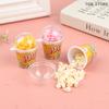 1:12 Dollhouse Miniture Popcorn Bucket Snacks Pretend Food Decoration Prop Toys