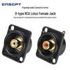 Yingshi Ge ENSGPYD Gold-Plated RCA Female Socket Module – Pure Copper, High Quality