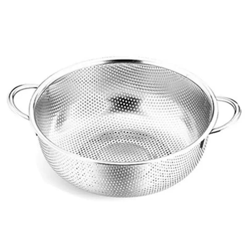 Stainless Colander Draining Basket for Kitchen and Vegetable Washing
