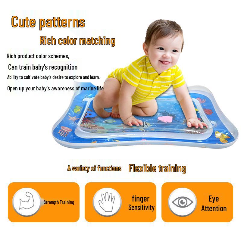 Inflatable Baby Water Mat - PVC Patting Cushion for Crawling Babies