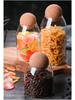Large Capacity High-Borosilicate Glass Jar with Cork Stopper for Tea, Coffee, and Nuts Storage
