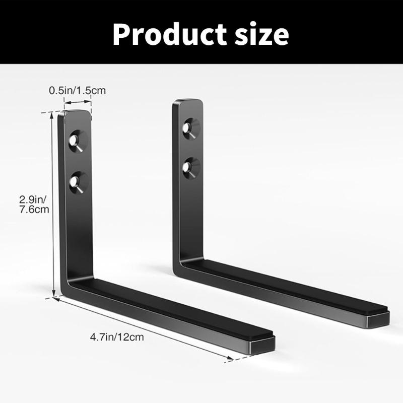 Space Saving Wall Mount Soundbar Soundbar Bracket TV Sound Bar Mount Metal Soundbar Holder Soundbar Mounting Kit