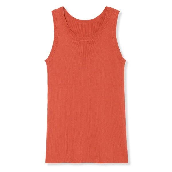 Mira Owen Silk Blend Stitchwork Knit Tank Red 2-Way Top, 09WNT231027, Women's,