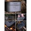CAMPING MOON Messtin 2-Go Large with Spill Prevention Groove & Drain Holes - Outdoor Cookware, Rice Pot, Camping, Disaster Preparedness -