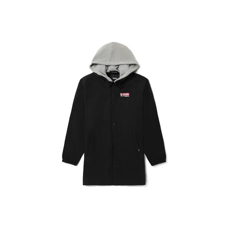 Куртки Vans Мужские Черные С Капюшоном Средней Толщины VN0A4USBBLK M