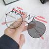 Trendy Anti Blue Light Glasses Women Retro Round Metal Frame Blue Rays Blocking Photochromic Eyewear