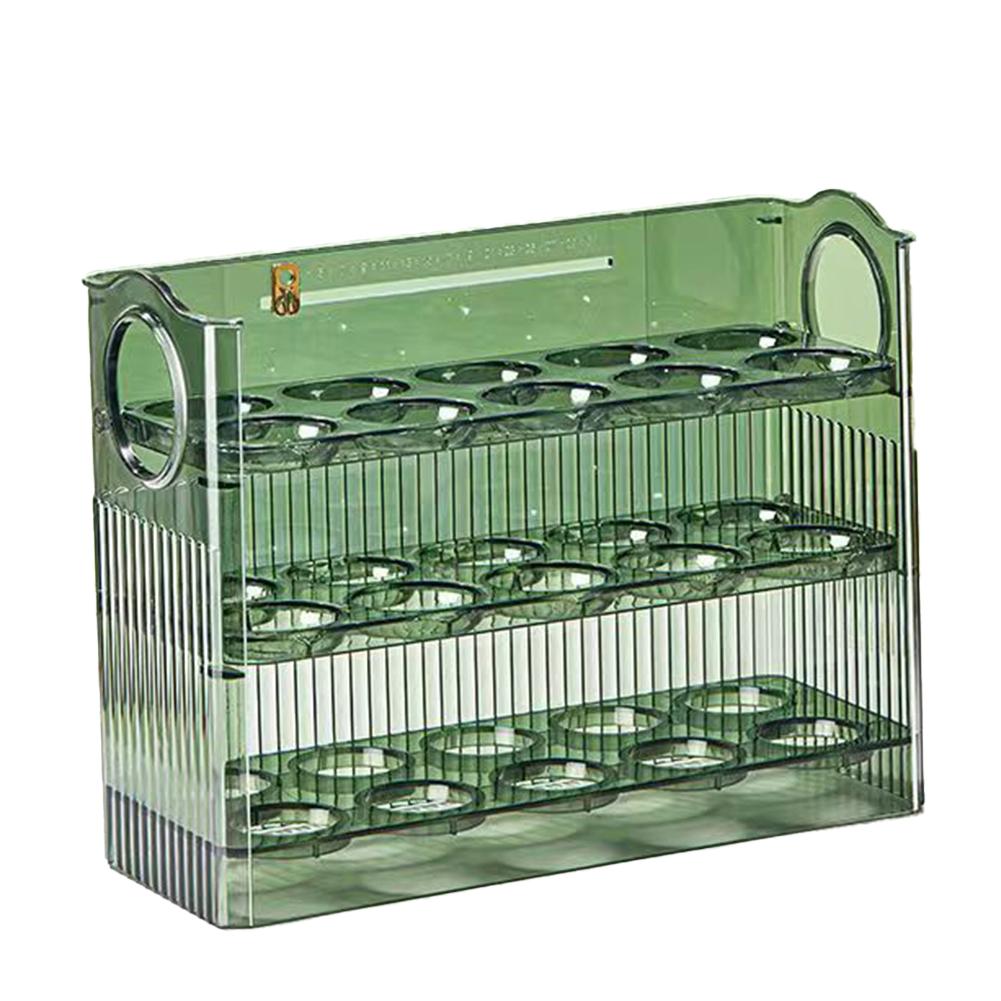 Kitchen Egg Tray Automatic Egg Storage Kitchen Organization Countertop Use Hygiene Maintenance For Kitchen Use зелёный 1700₽