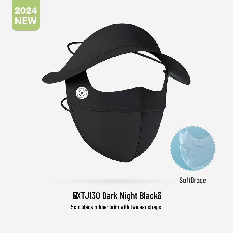 Gudeng Women's Ice Silk Sunscreen Mask: Breathable, UV-Protection, Summer Blush Face Mask with Eye Corner Protection (XKZ42)