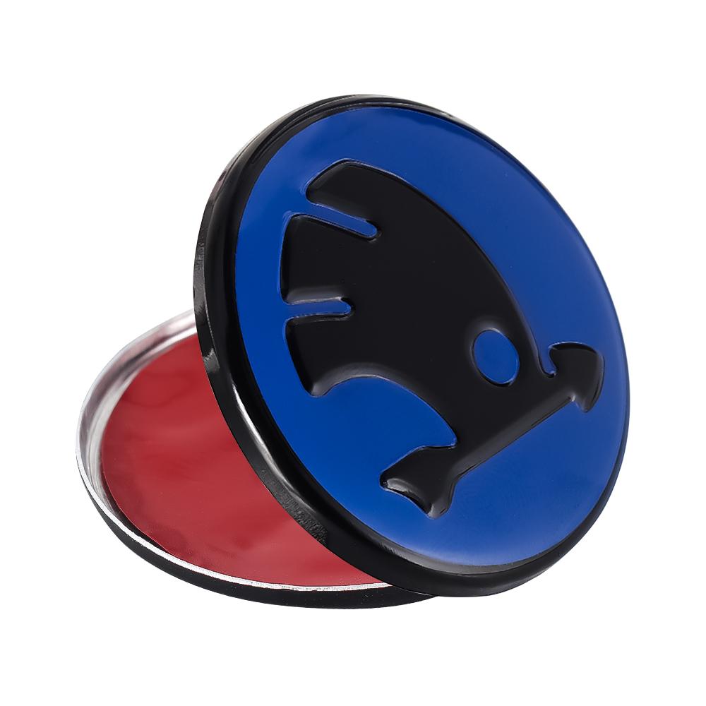 43/44mm For Skoda VRS Octavia Fabia Kamiq Rapid VII Car Steering Wheel Center Cover Sticker Decal Decor Accessories Auto Styling