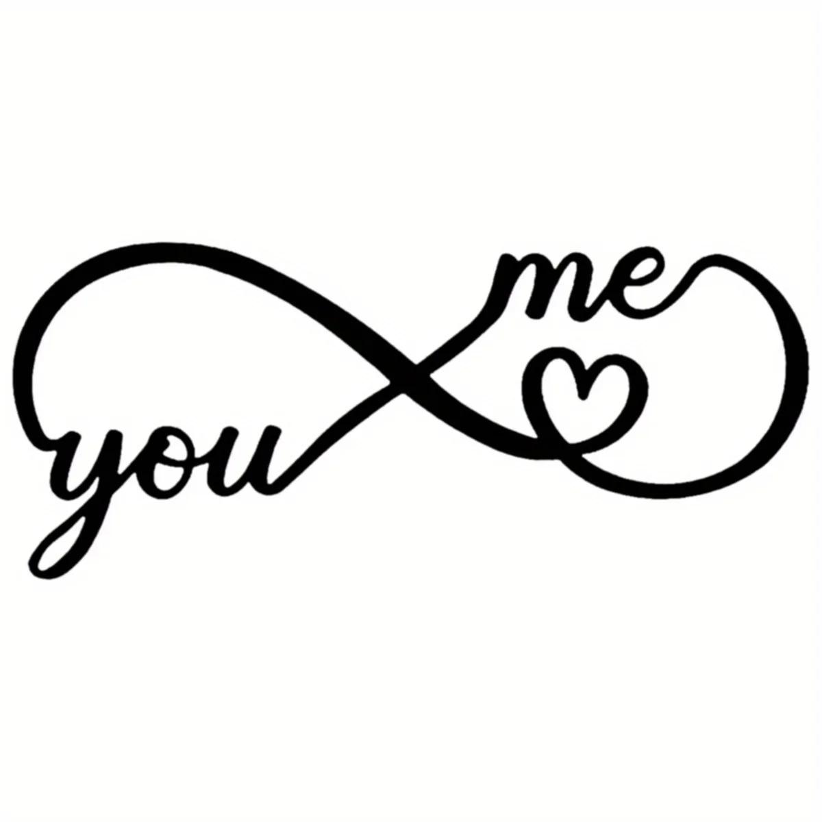 

Геометрический Бесконечное Сердце Металлический Декор Стены Стильный Черный Знак Для Дома, Сада и Офиса | Декоративное Искусство для Любви и Гармонии чёрный