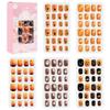 120Pcs/Set Cute Self-adhesive Nail Tips Press On False Nails for Children DIY Nail Art Kids Gift