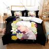 The Summer Hikaru Died Manga 3PCS Bedding Set Duvet Cover+2 Pillowcases Bed Linens For BL Horror Manga Fans Bedroom Decor Gift