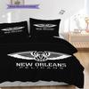 New Orleans Basketball Spirit Three-piece set(1 * duvet cover + 2 * pillowcase, without core)Soft and comfortable Christmas birthday gift