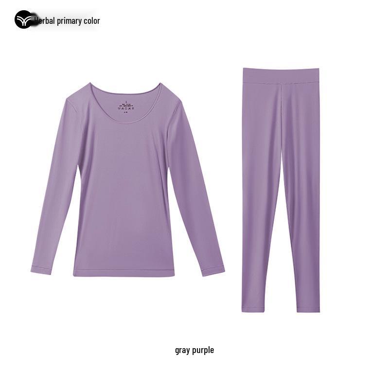 Hyaluronic Acid Base Women's Anti-Static Seamless Thermal Underwear Set