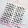 Taihua Yanghua Natural Comic Cluster False Eyelashes - Pre-Cut, Thin Stem, Daily Wear