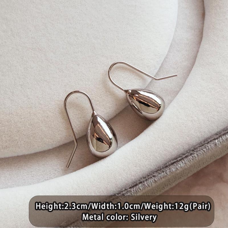 

European and American Style Metal Hook Water Droplet Hanging Earrings For Gothic Girl s Trendy Accessory Women‘s Ears Jewelry