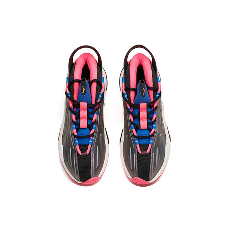 Anta Casual Shoes Men's Mid Top Black/Palace Blue/Fluorescent Digital Pink 912218090-2