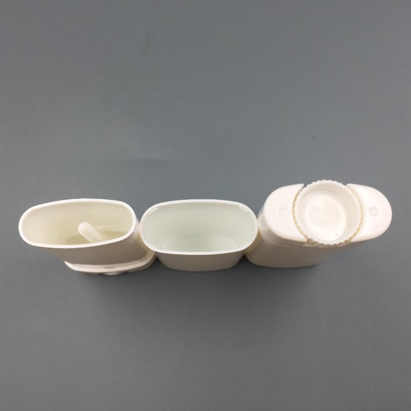 3ks doplňovatelné nádobky na parfémy a deodoranty Prázdná tuba na balzám na rty Plastová bílá/černá přenosné tuby na kosmetické rtěnky 15ml