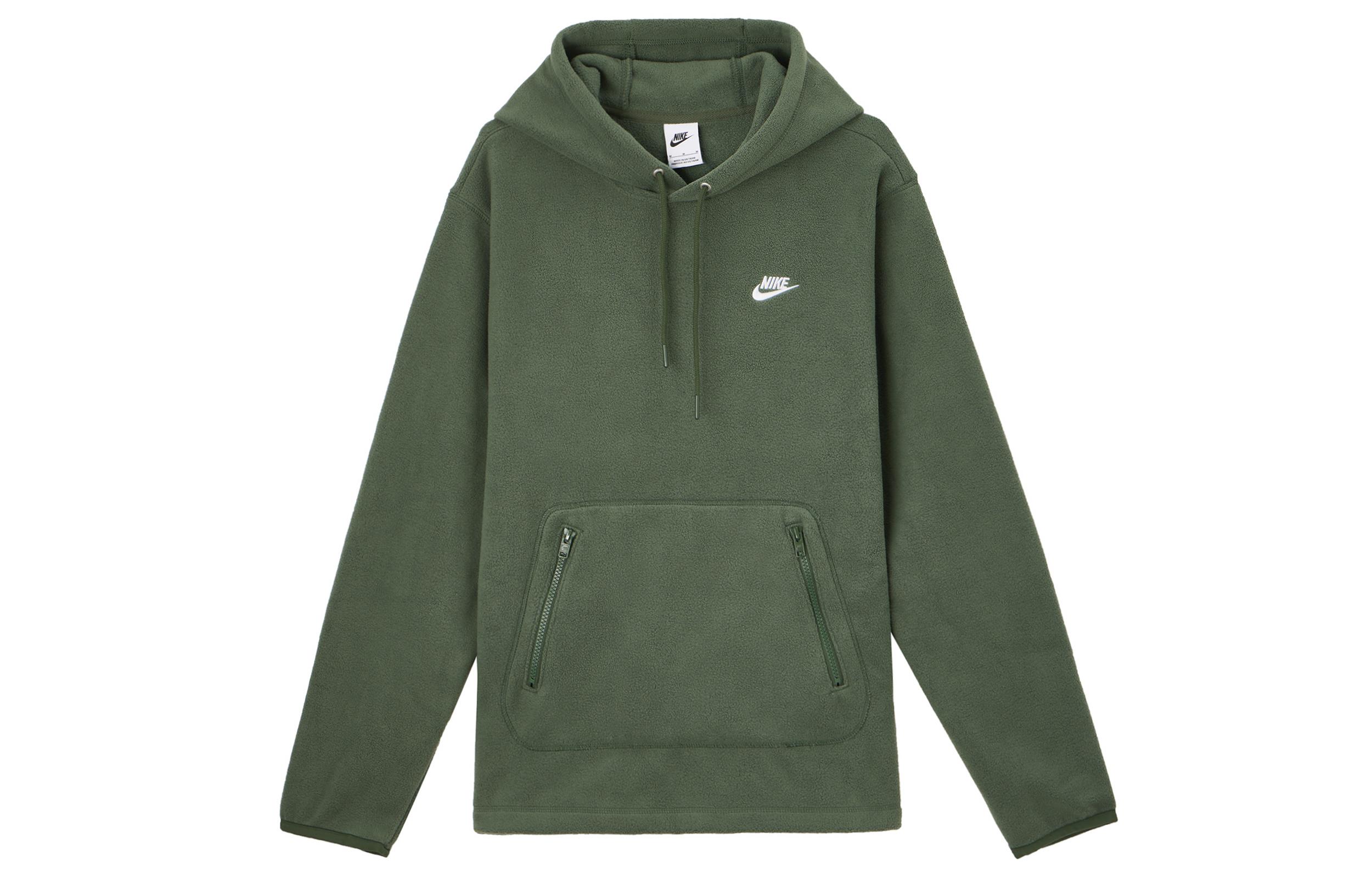 

Nike Pullover Hooded Fleece Lined Soft And Comfortable Fleece Clothing Men s Fir Green FZ0661-323 XXL