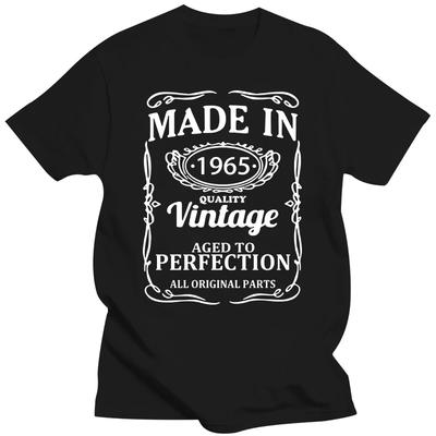 Camiseta Vintage 1965 58 Años Hombre Algodón Manga Corta Streetwear Camiseta Ropa Divertida Nuevo Camiseta 58 Cumpleaños